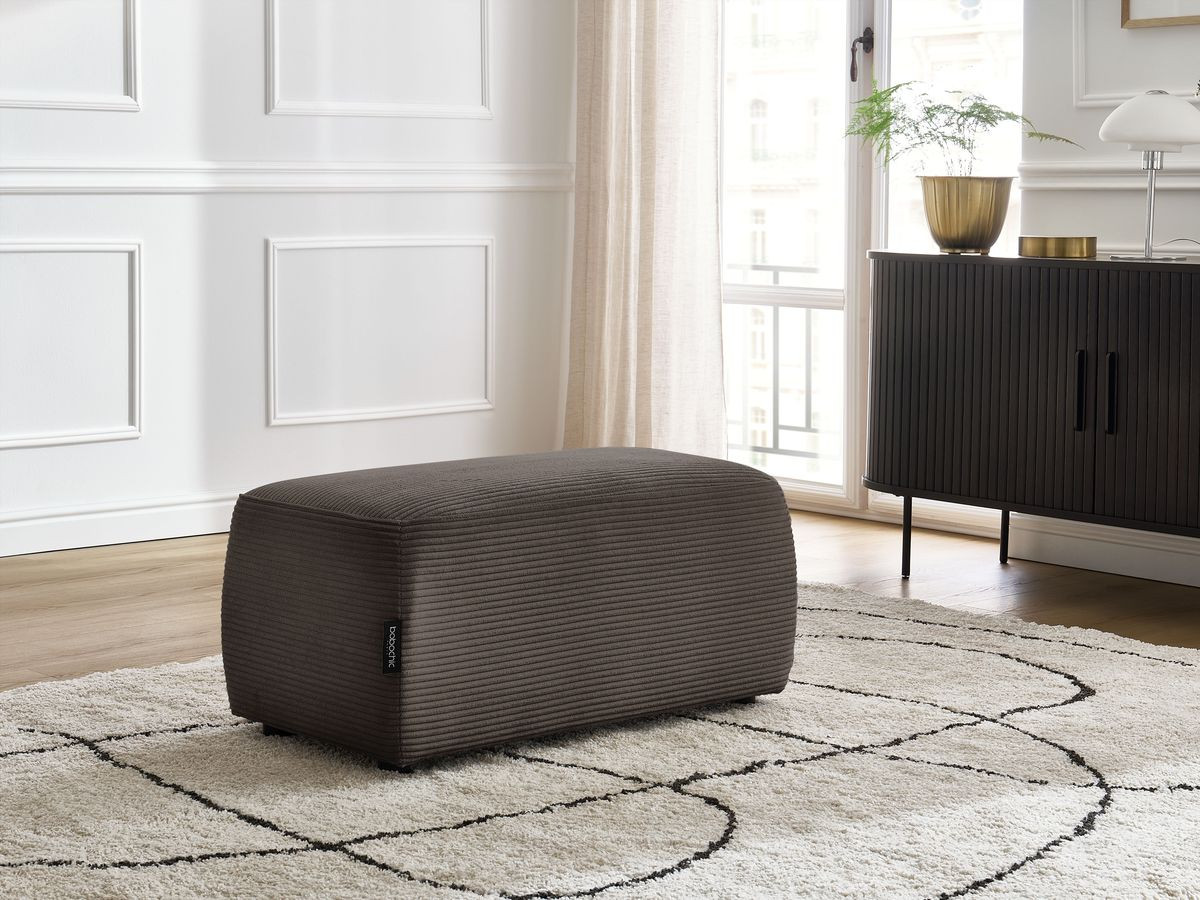 Pouf ATILLA velours côtelé