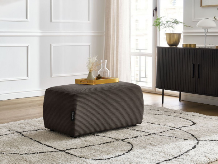 Pouf ATILLA velours côtelé