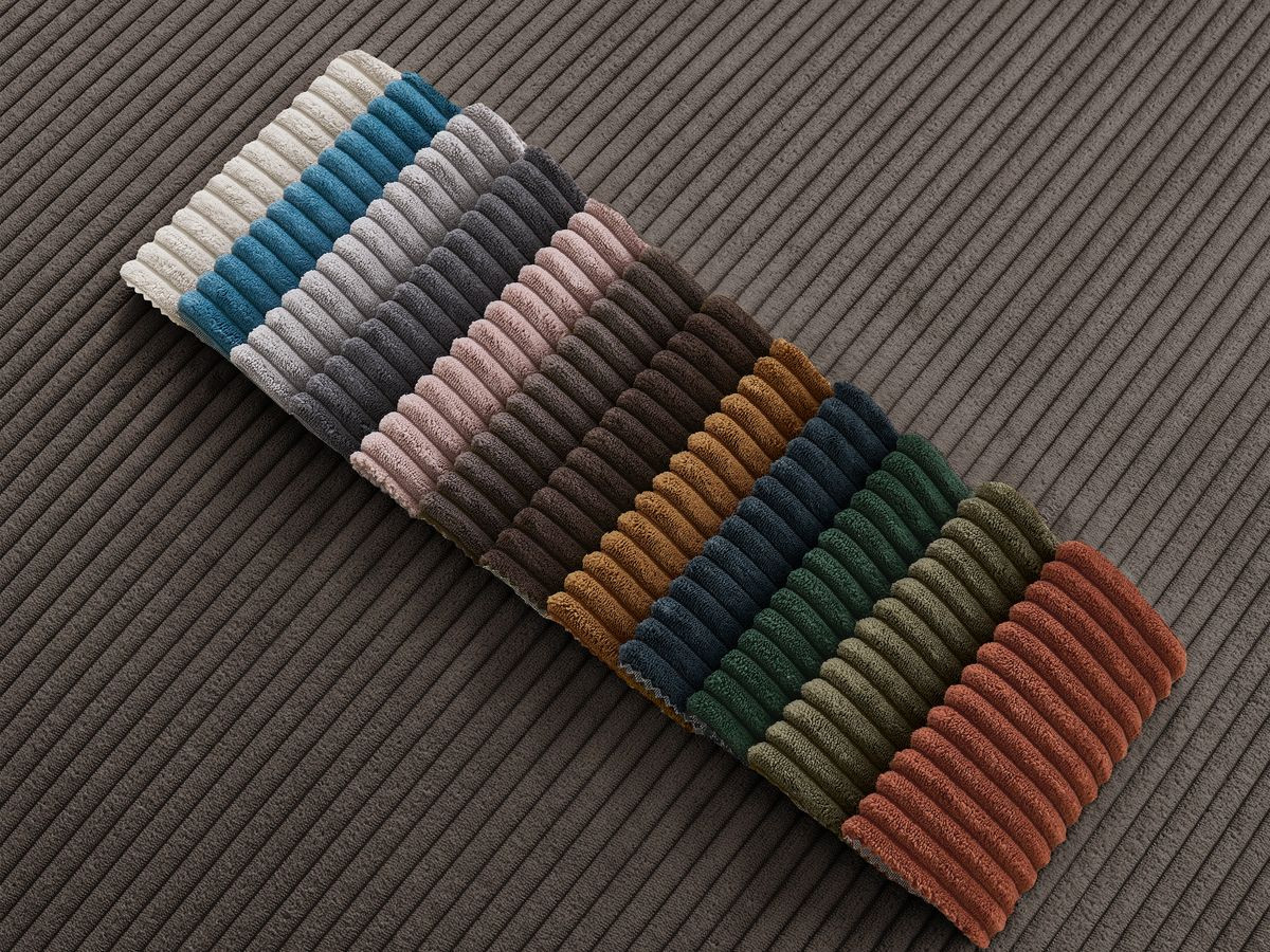 Pouf ATILLA velours côtelé