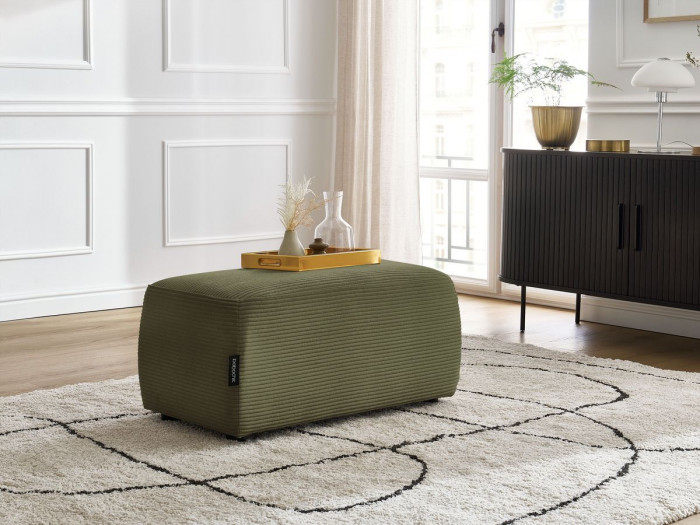 Pouf ATILLA velours côtelé
