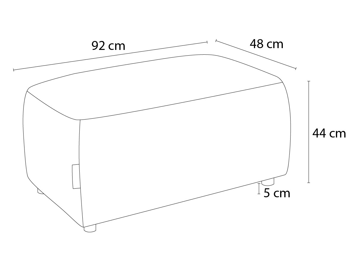 Canapé d'angle fixe EVEREST tissu chiné - Orange - Angle droit - 10 coussins