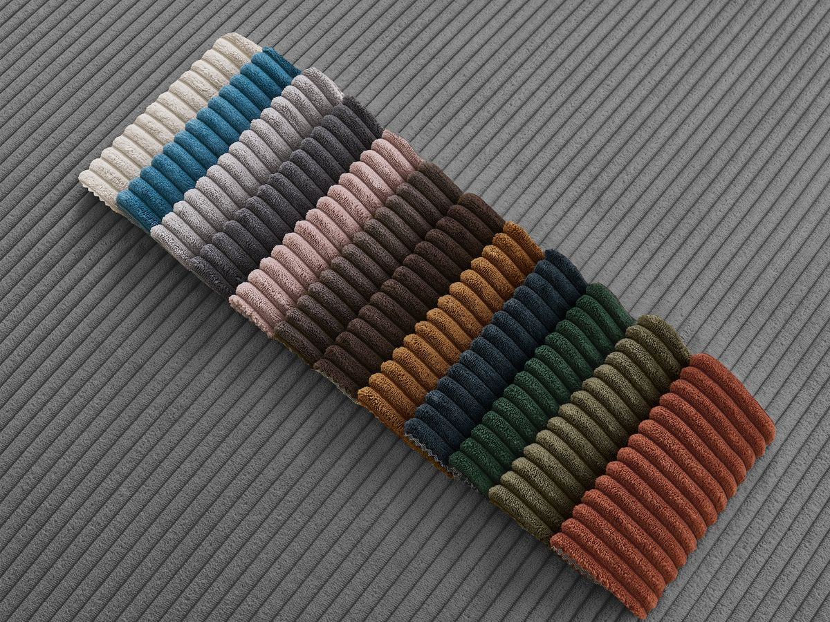 Pouf ATILLA velours côtelé