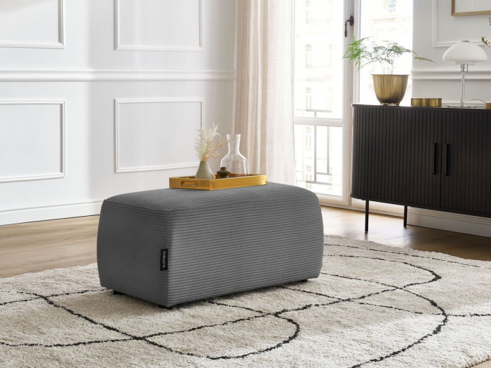 Pouf ATILLA velours côtelé