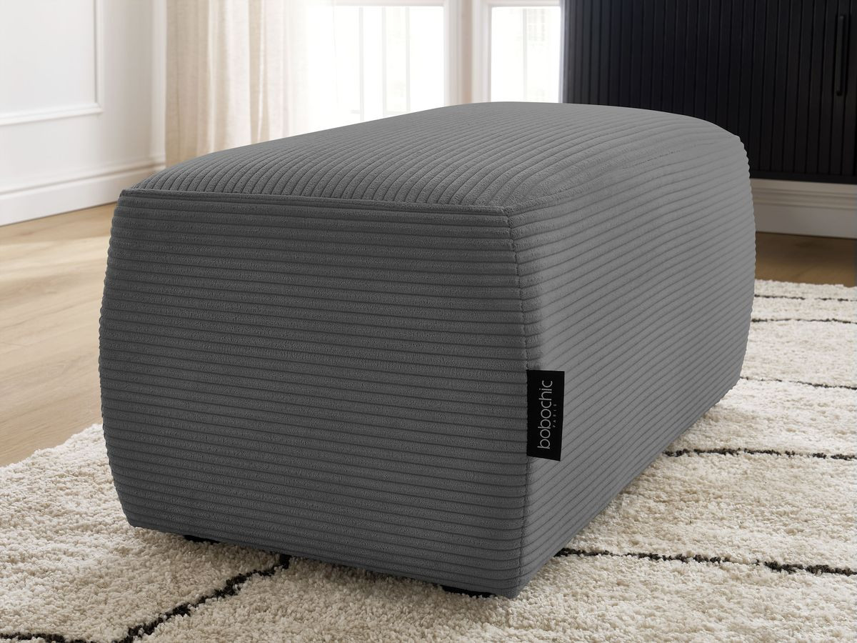 Pouf ATILLA velours côtelé
