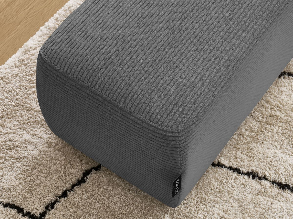 Pouf ATILLA velours côtelé