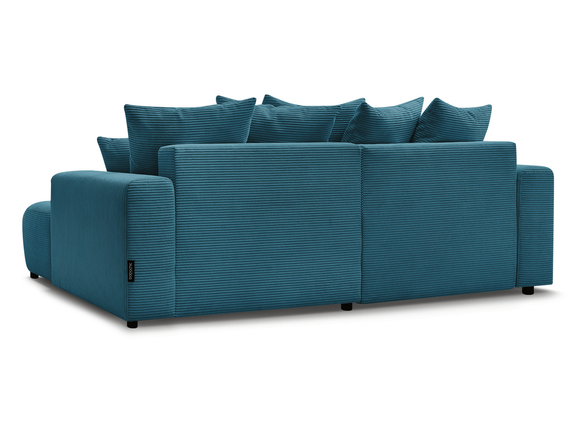 Canapé d'angle convertible coffre ATILLA velours côtelé