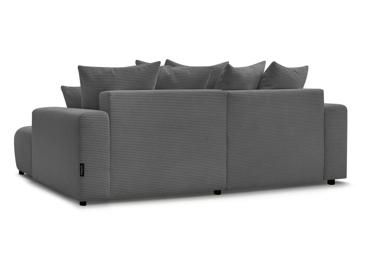 Canapé d'angle convertible coffre ATILLA velours côtelé