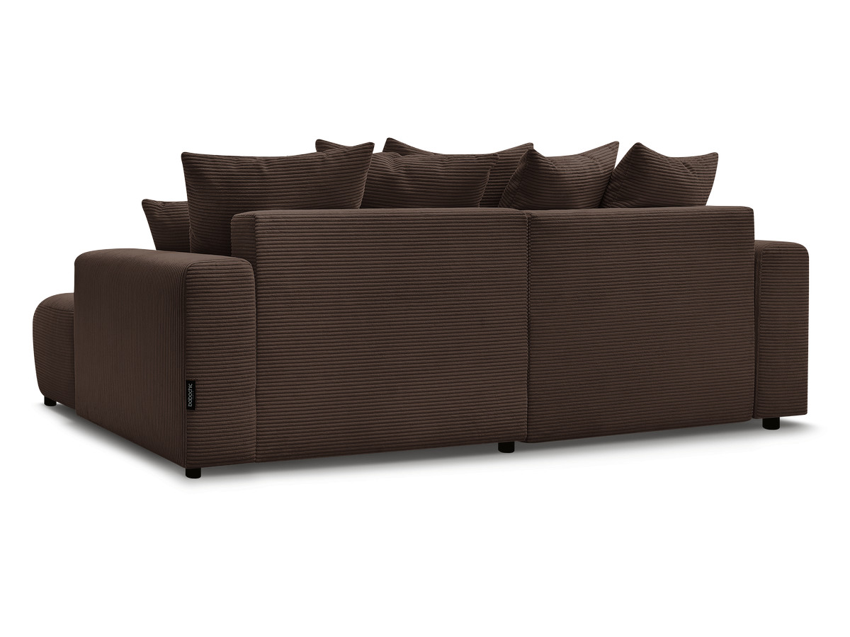 Canapé d'angle convertible coffre ATILLA velours côtelé