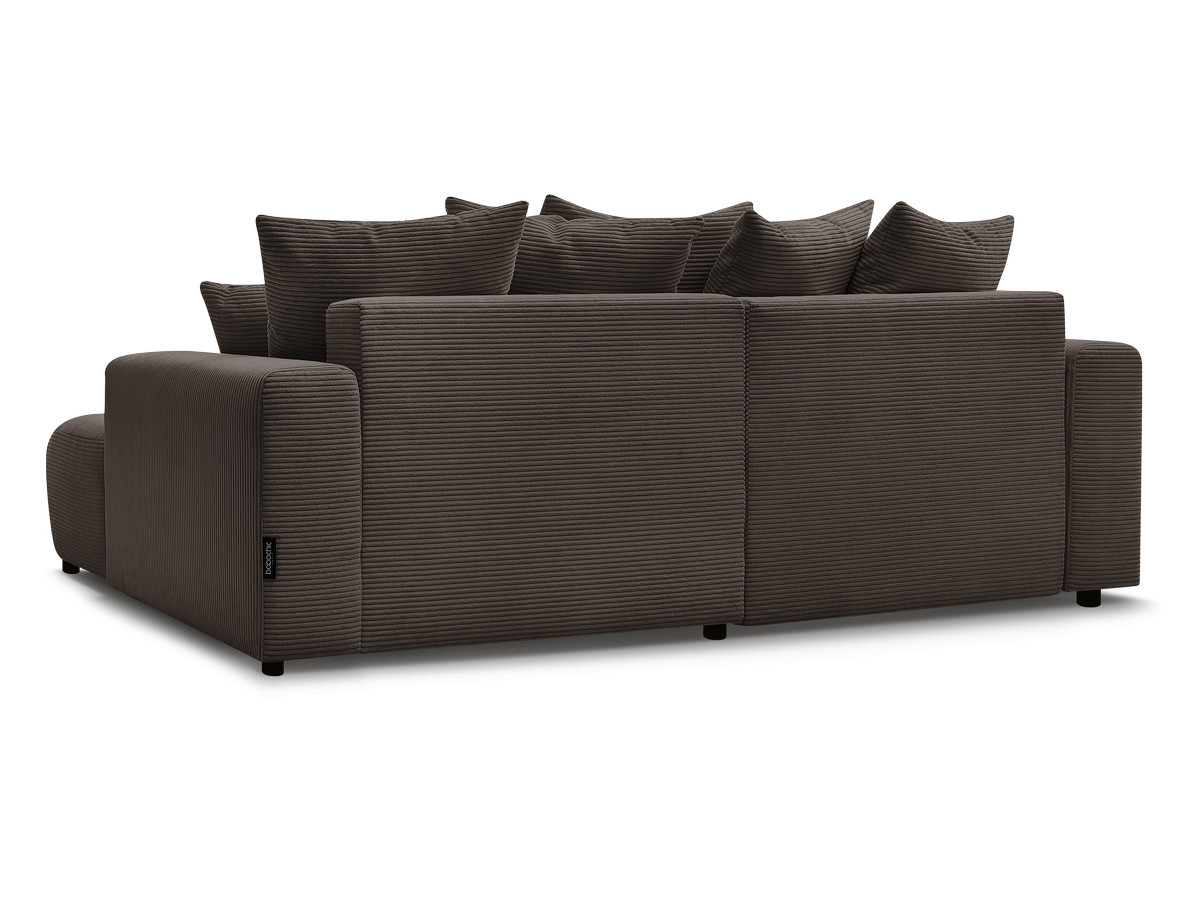Canapé d'angle convertible coffre ATILLA velours côtelé
