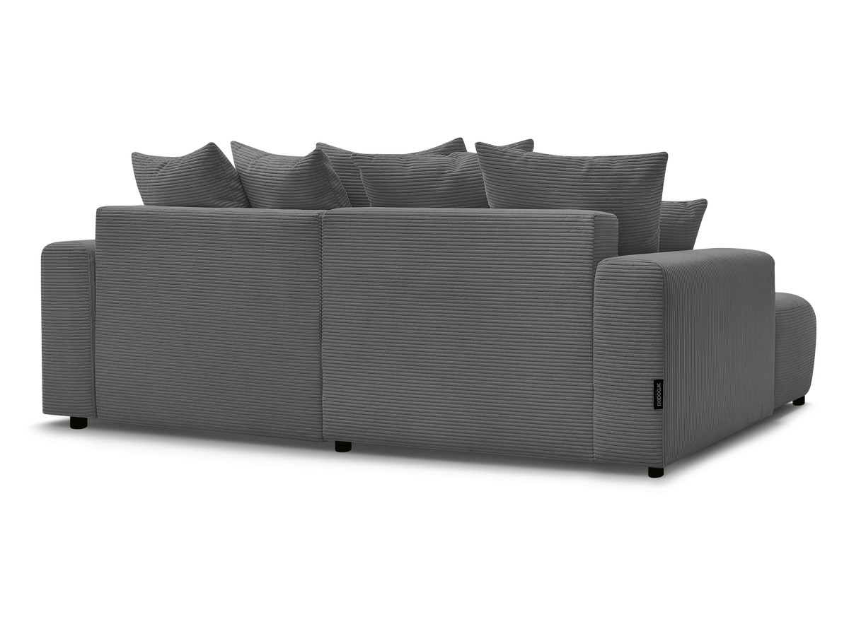 Canapé d'angle convertible coffre ATILLA velours côtelé