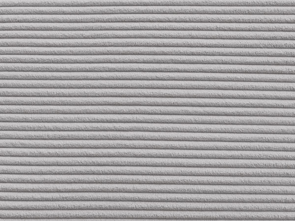Canapé d'angle convertible coffre ATILLA velours côtelé avec pouf
