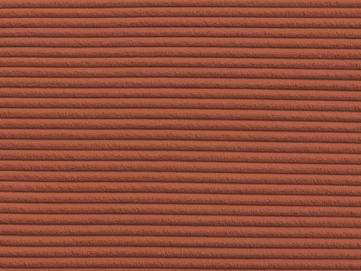 Canapé d'angle convertible coffre ATILLA velours côtelé avec pouf