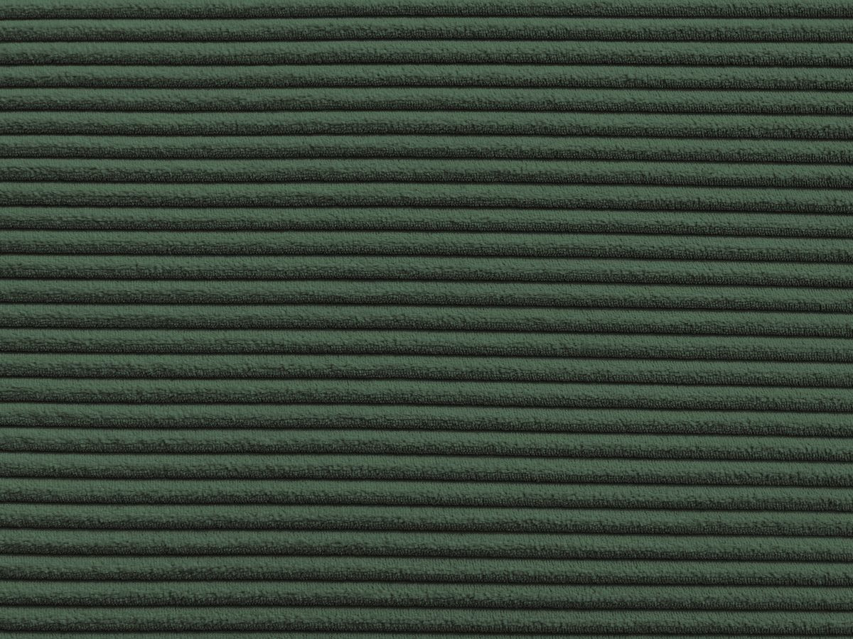 Canapé d'angle convertible coffre ATILLA velours côtelé avec pouf