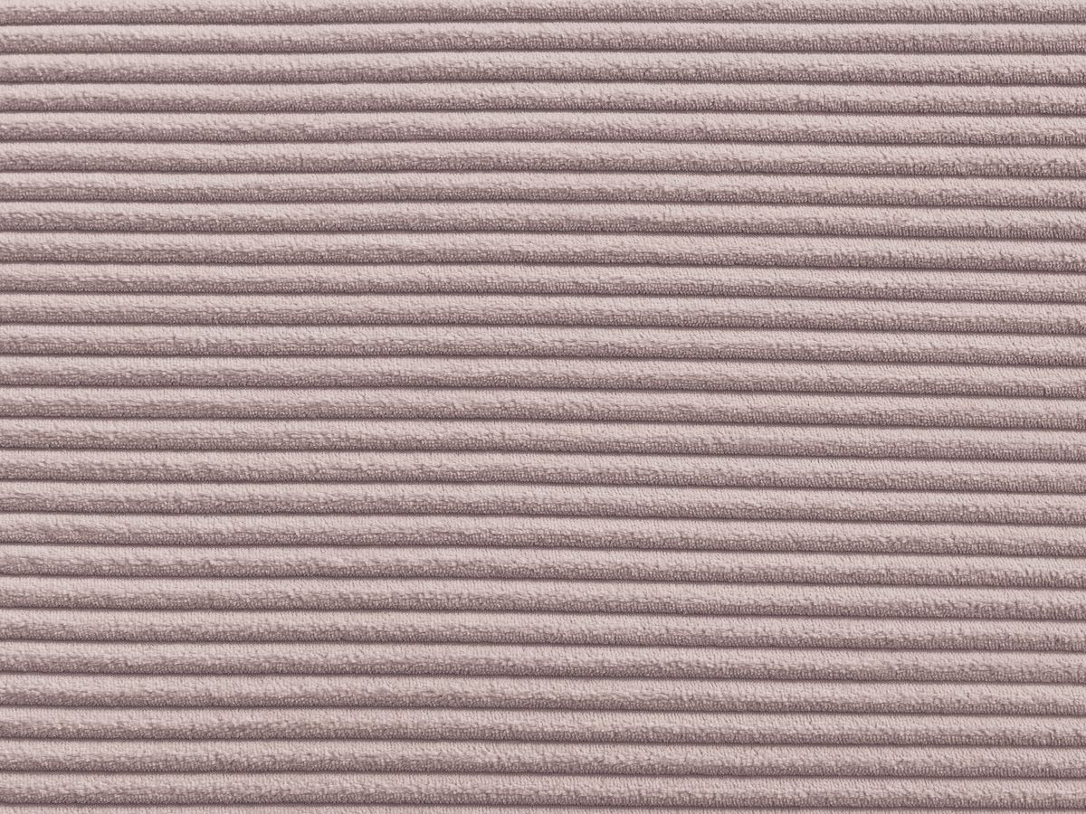Canapé d'angle convertible coffre ATILLA velours côtelé avec pouf