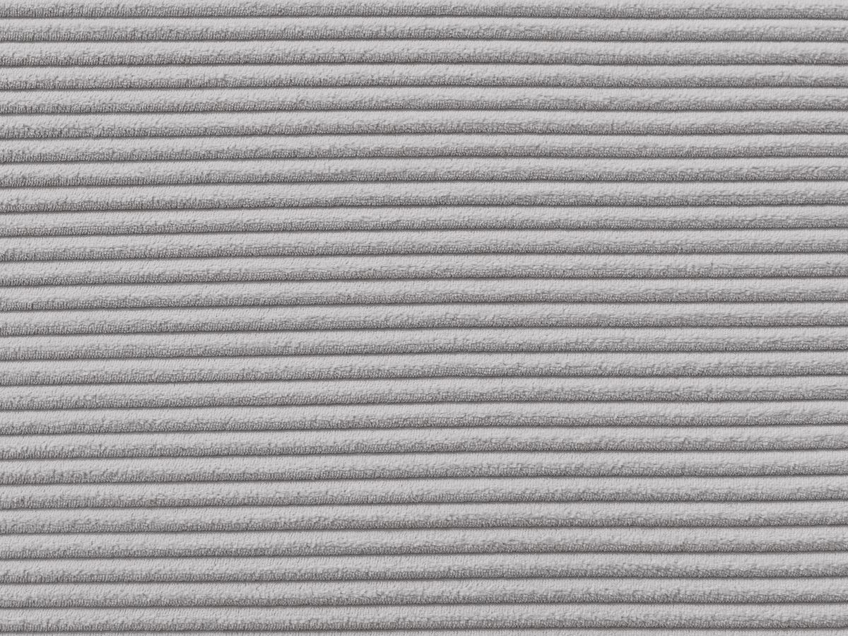 Canapé d'angle convertible coffre ATILLA velours côtelé avec pouf