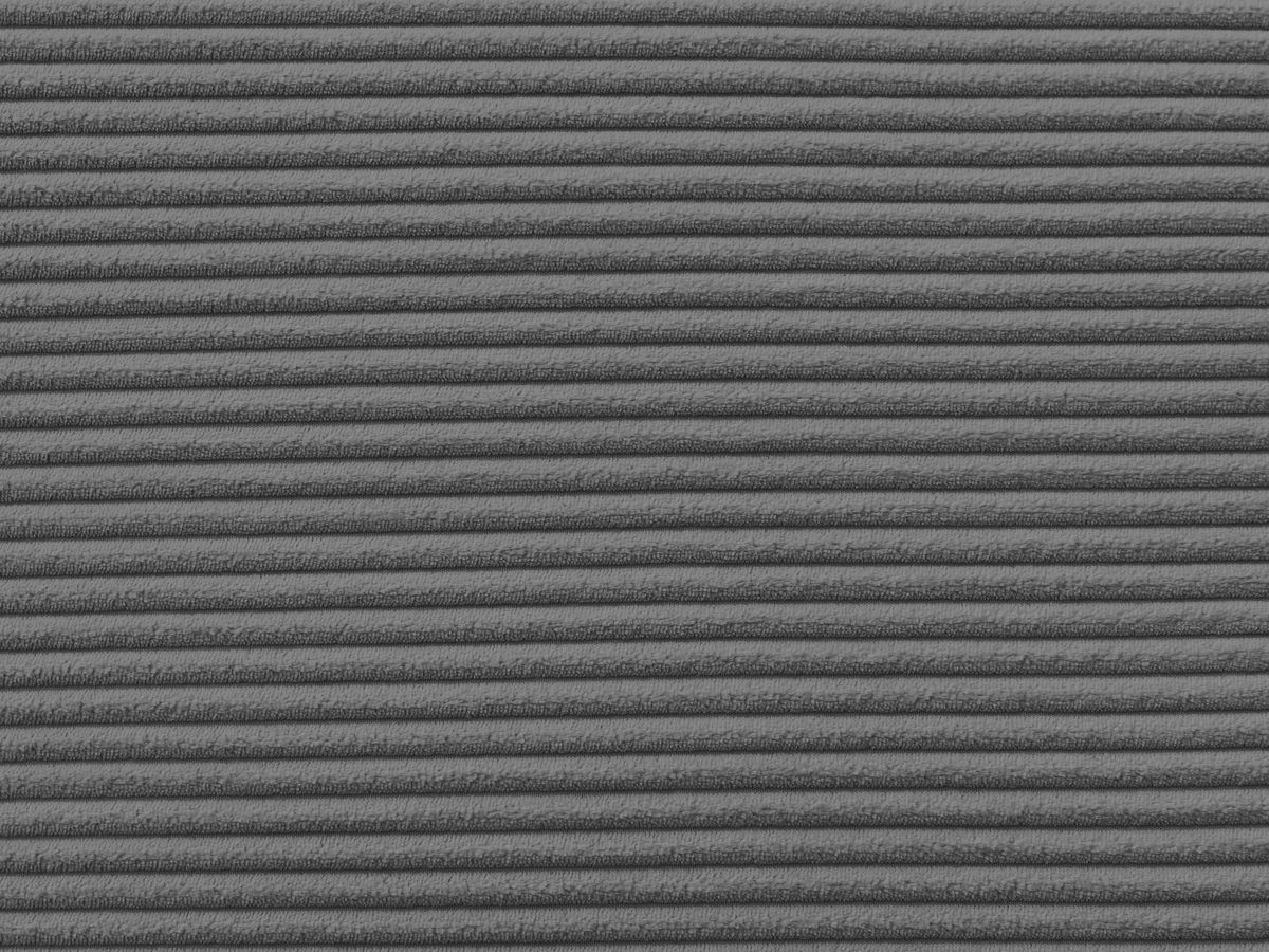 Canapé d'angle convertible coffre ATILLA velours côtelé avec pouf