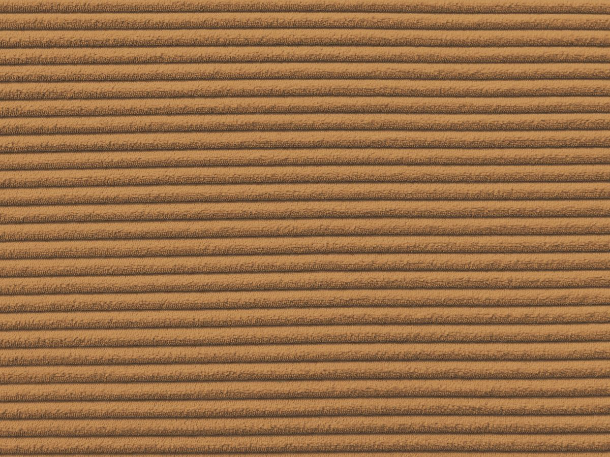 Canapé d'angle convertible coffre ATILLA velours côtelé avec pouf