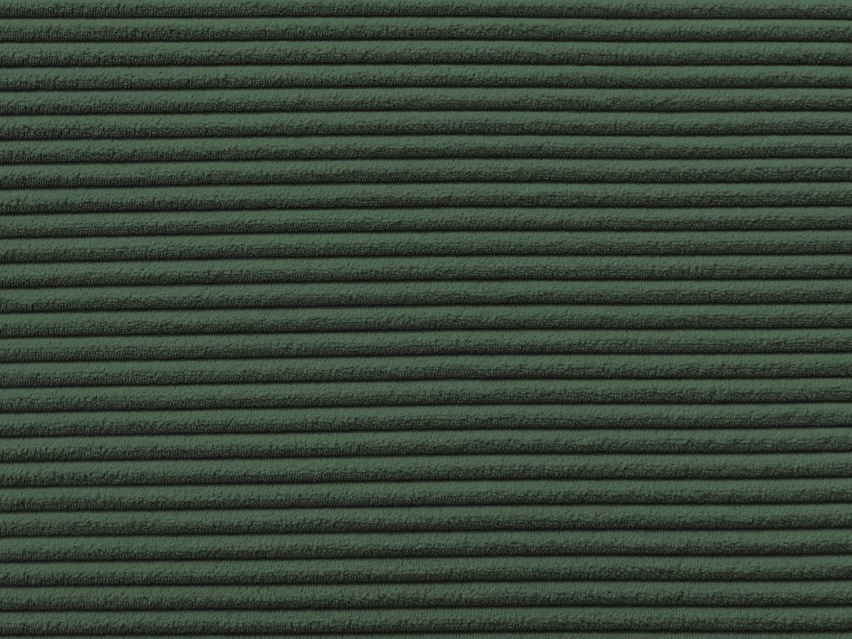 Canapé d'angle convertible coffre ATILLA velours côtelé avec pouf