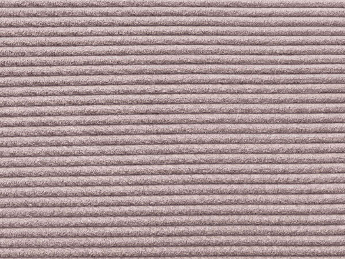Canapé d'angle convertible coffre ATILLA velours côtelé avec pouf