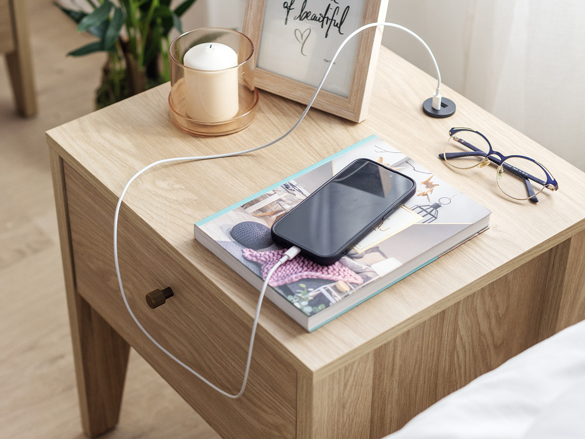 MADDY opbergbedset met kussens + 2 nachtkastjes