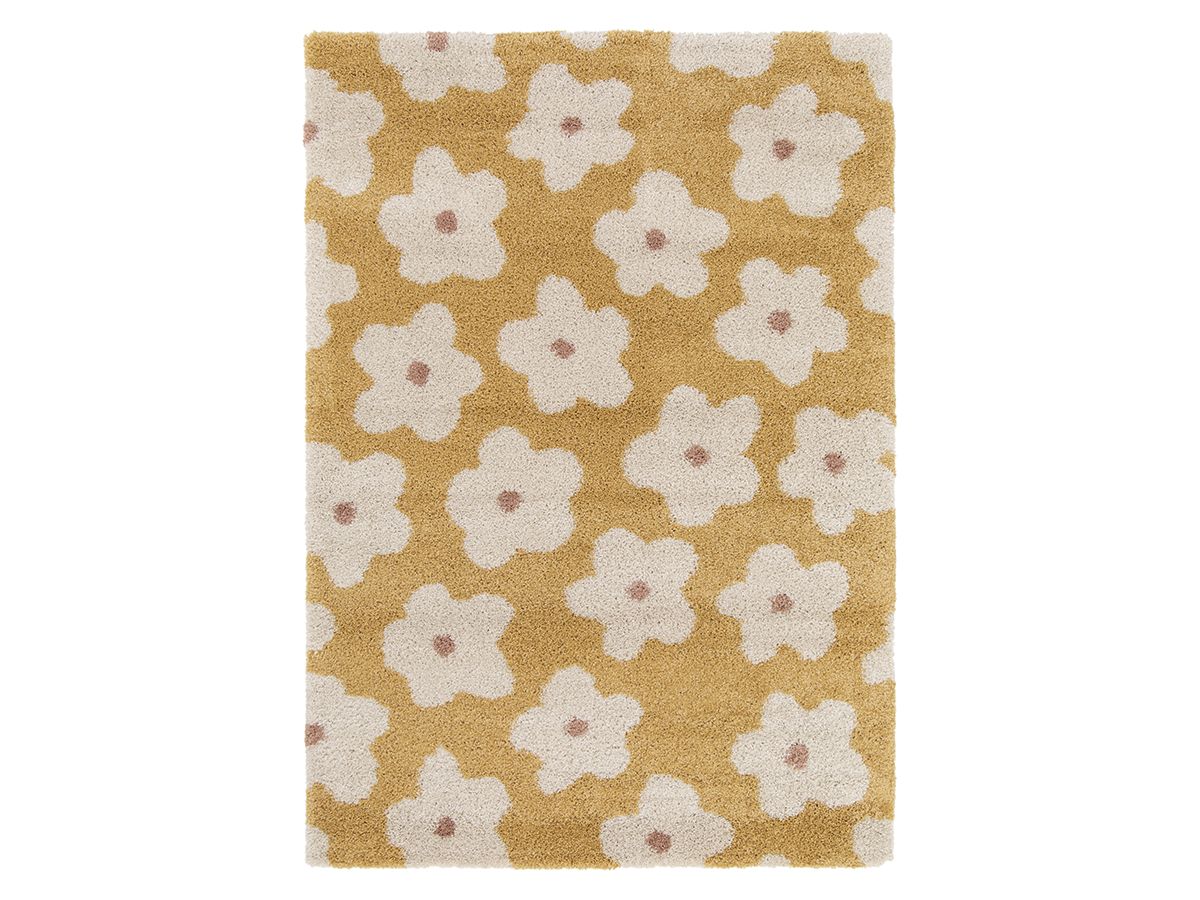 Tapis poils courts SUZY Motif fleur