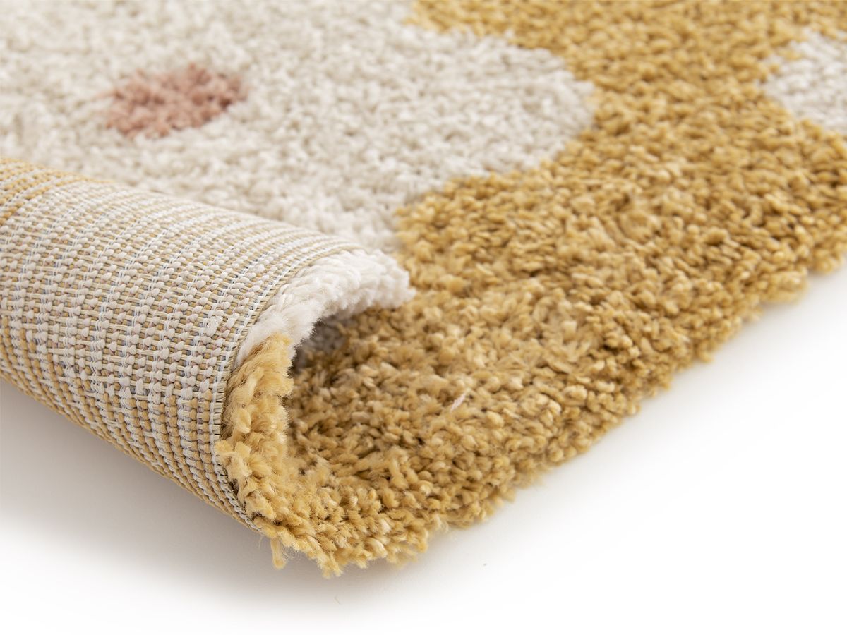 SUZY kortpolig vloerkleed met bloemenpatroon