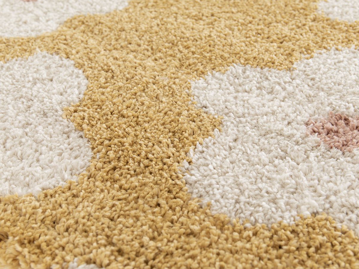 SUZY kortpolig vloerkleed met bloemenpatroon