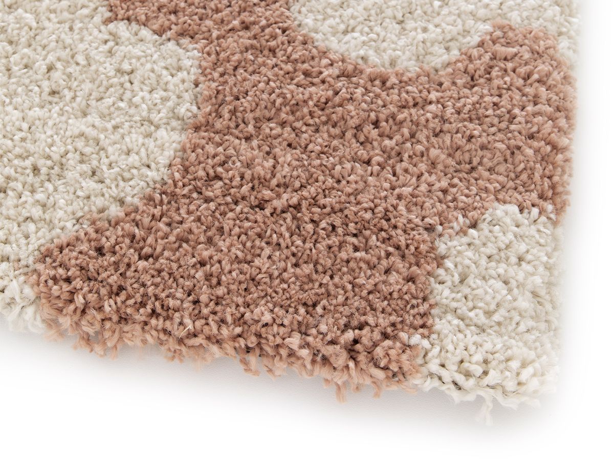 Tapis poils courts SUZY motif fleur rose — vue 6