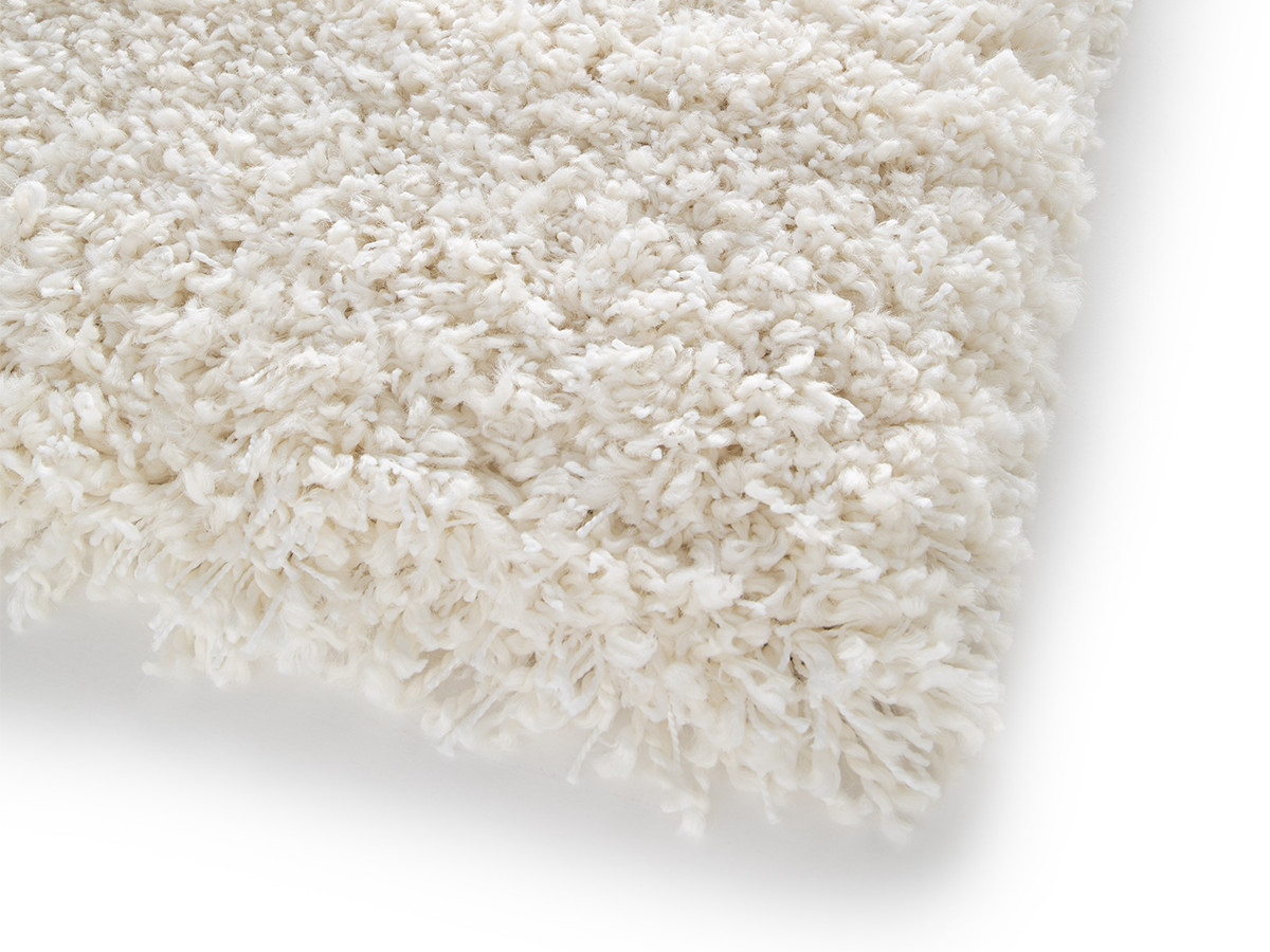 Tapis shaggy NOKU uni beige — vue 5