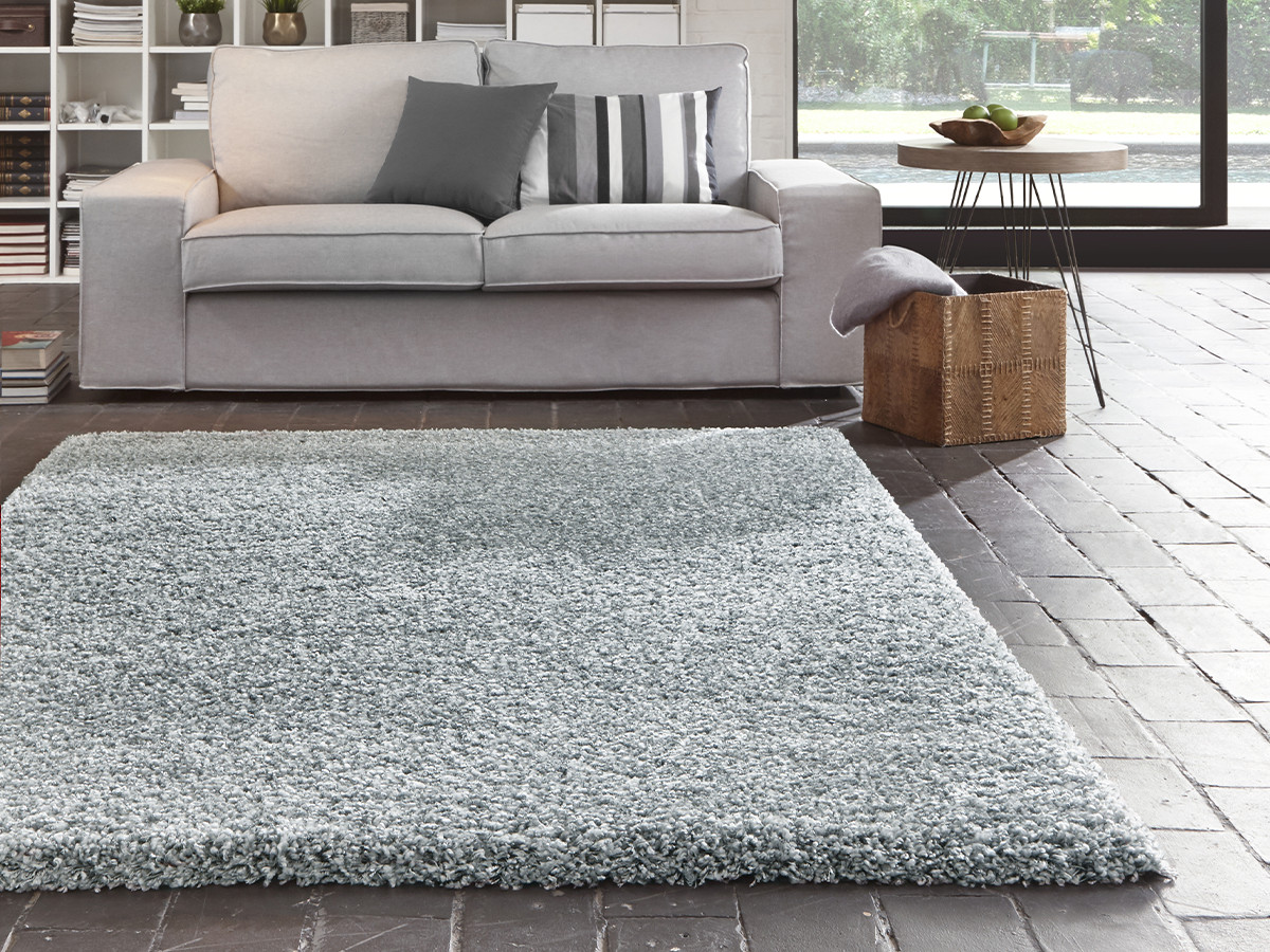 NOKU effen shaggy vloerkleed
