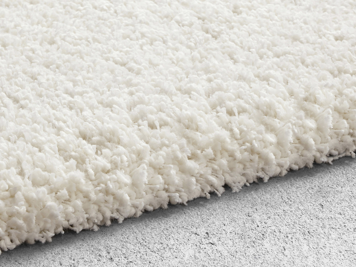 NOKU effen shaggy vloerkleed