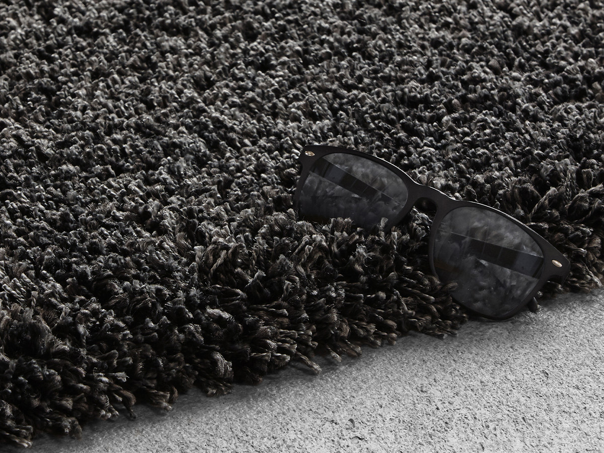 NOKU effen shaggy vloerkleed