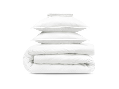 Parure en coton ARTEMIS avec une housse de couette, 2 taies d'oreiller et un drap housse