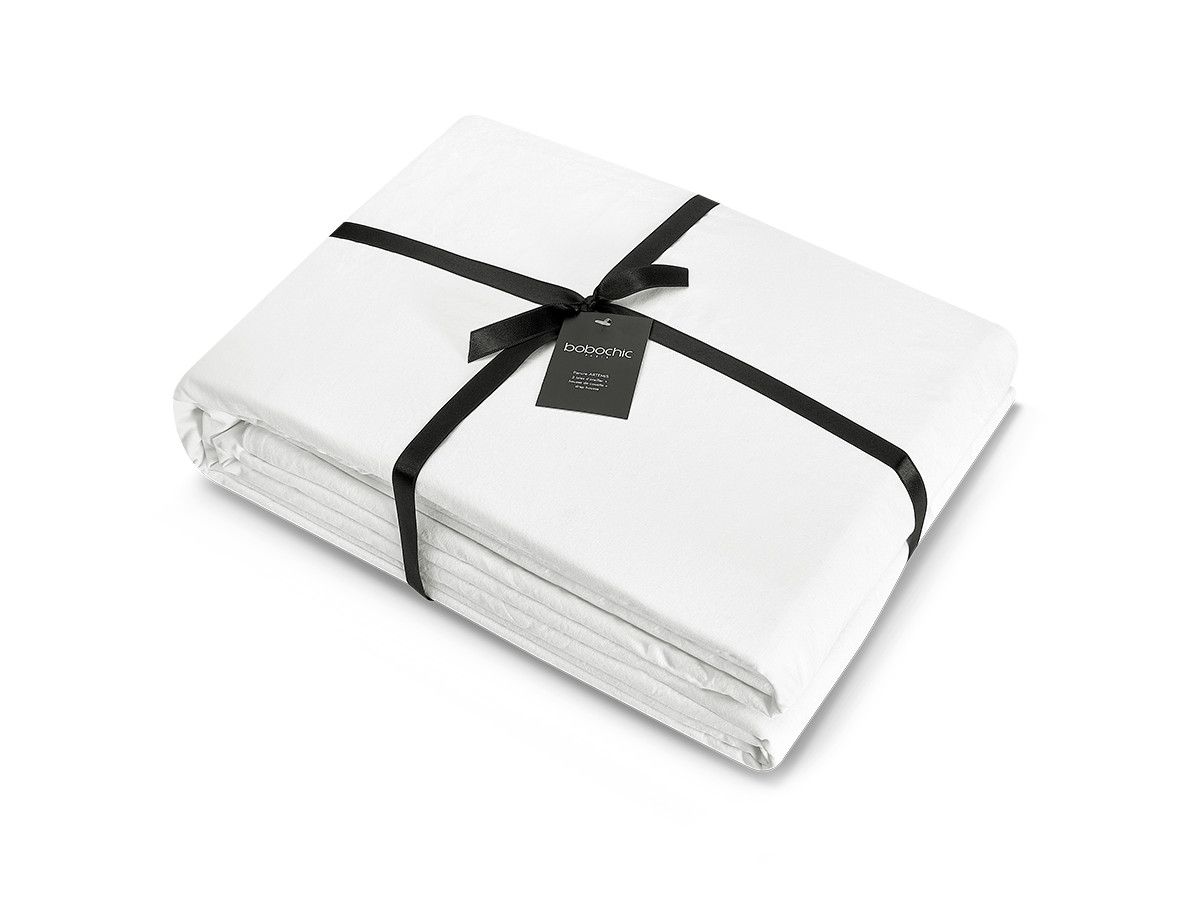 Parure en coton ARTEMIS avec une housse de couette, 2 taies d'oreiller et un drap housse