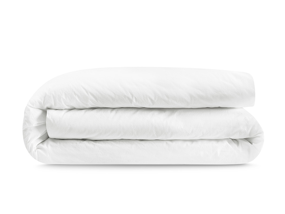 Housse de couette HERA en percale de coton blanc