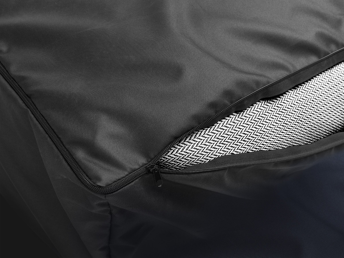 Pouf avec bâche de protection pour canapé de jardin modulable BIARRITZ