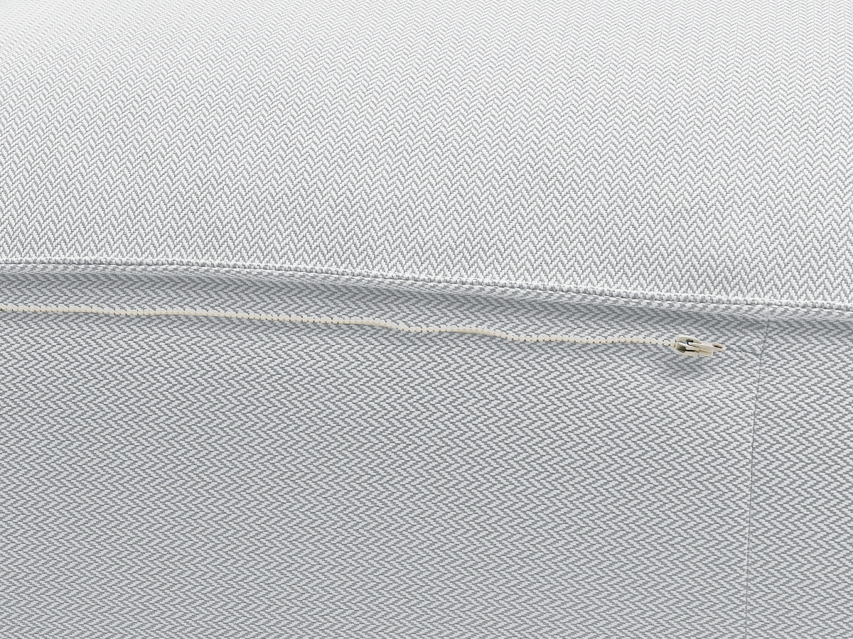 Canapé d'angle fixe EVEREST tissu chiné - Orange - Angle droit - 10 coussins