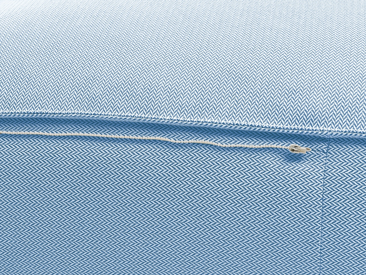 Canapé d'angle fixe EVEREST tissu chiné - Orange - Angle droit - 10 coussins