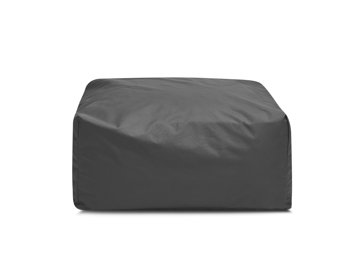 Canapé d'angle fixe EVEREST tissu chiné - Orange - Angle droit - 10 coussins