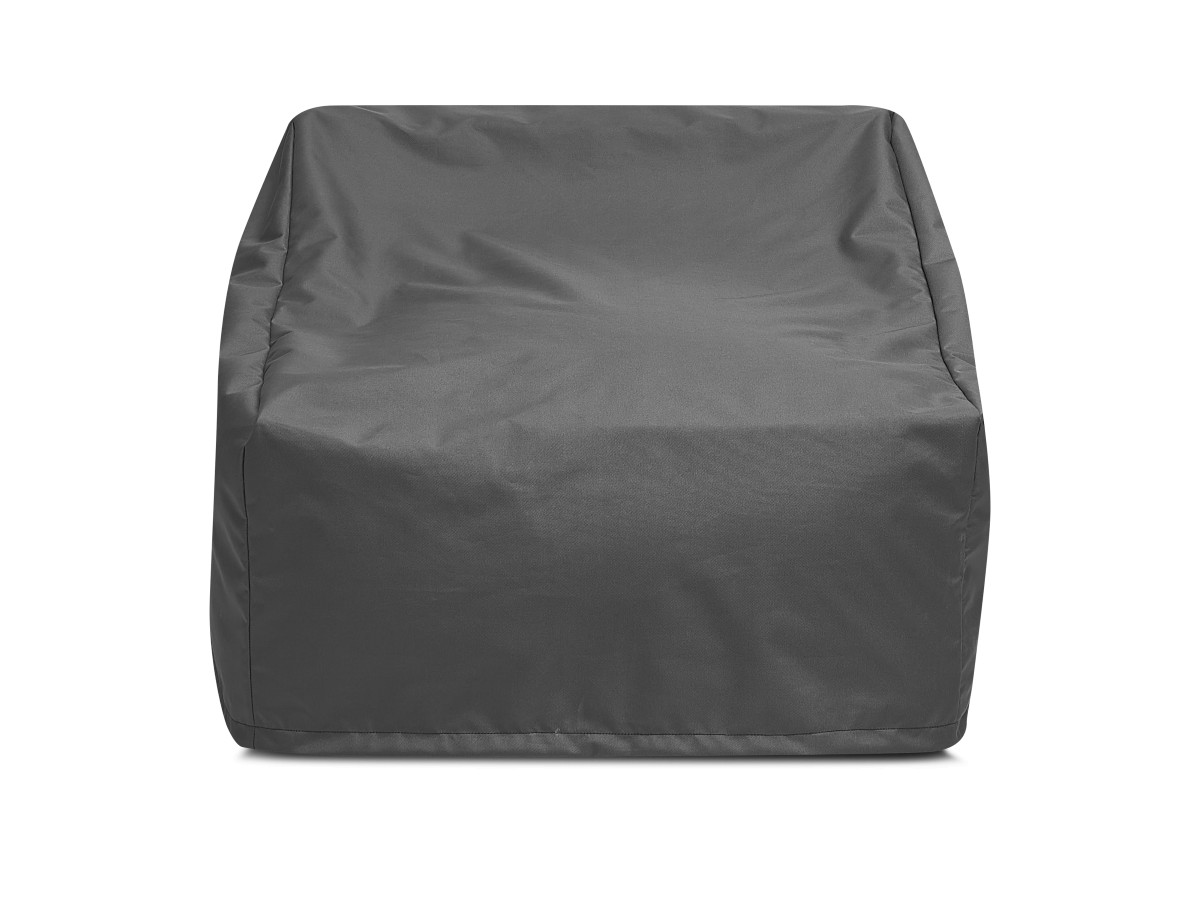 Canapé d'angle fixe EVEREST tissu chiné - Orange - Angle droit - 10 coussins