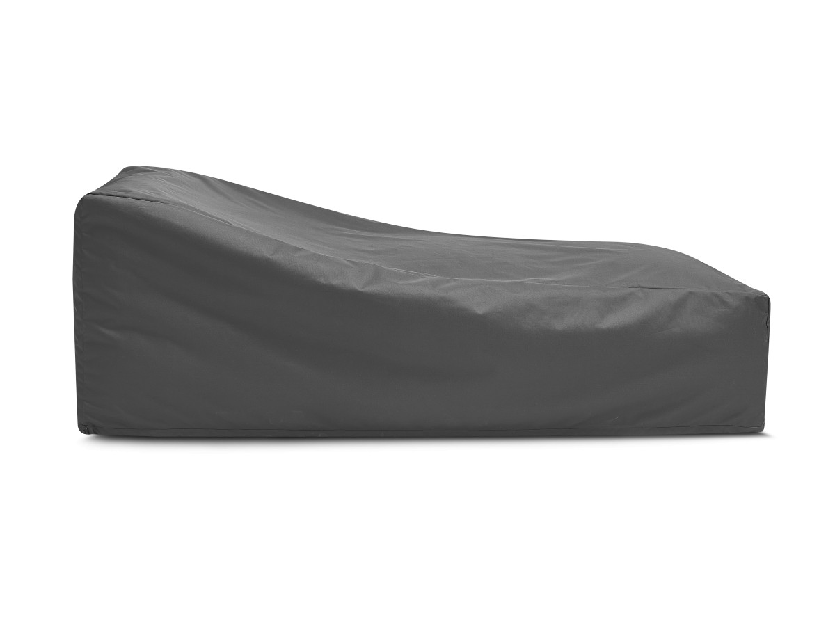 Chaise longue zonder armleuningen voor de modulaire tuinbank GIULIA met beschermhoes