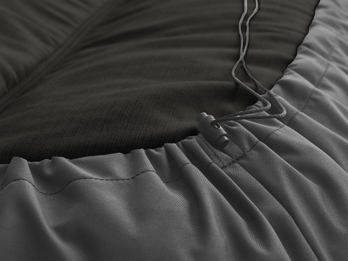 Chaise longue zonder armleuningen voor de modulaire tuinbank GIULIA met beschermhoes