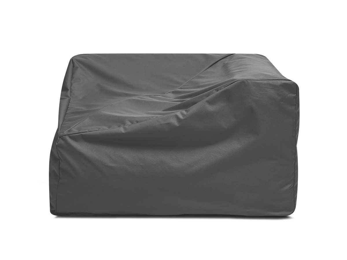 Canapé d'angle fixe EVEREST tissu chiné - Orange - Angle droit - 10 coussins