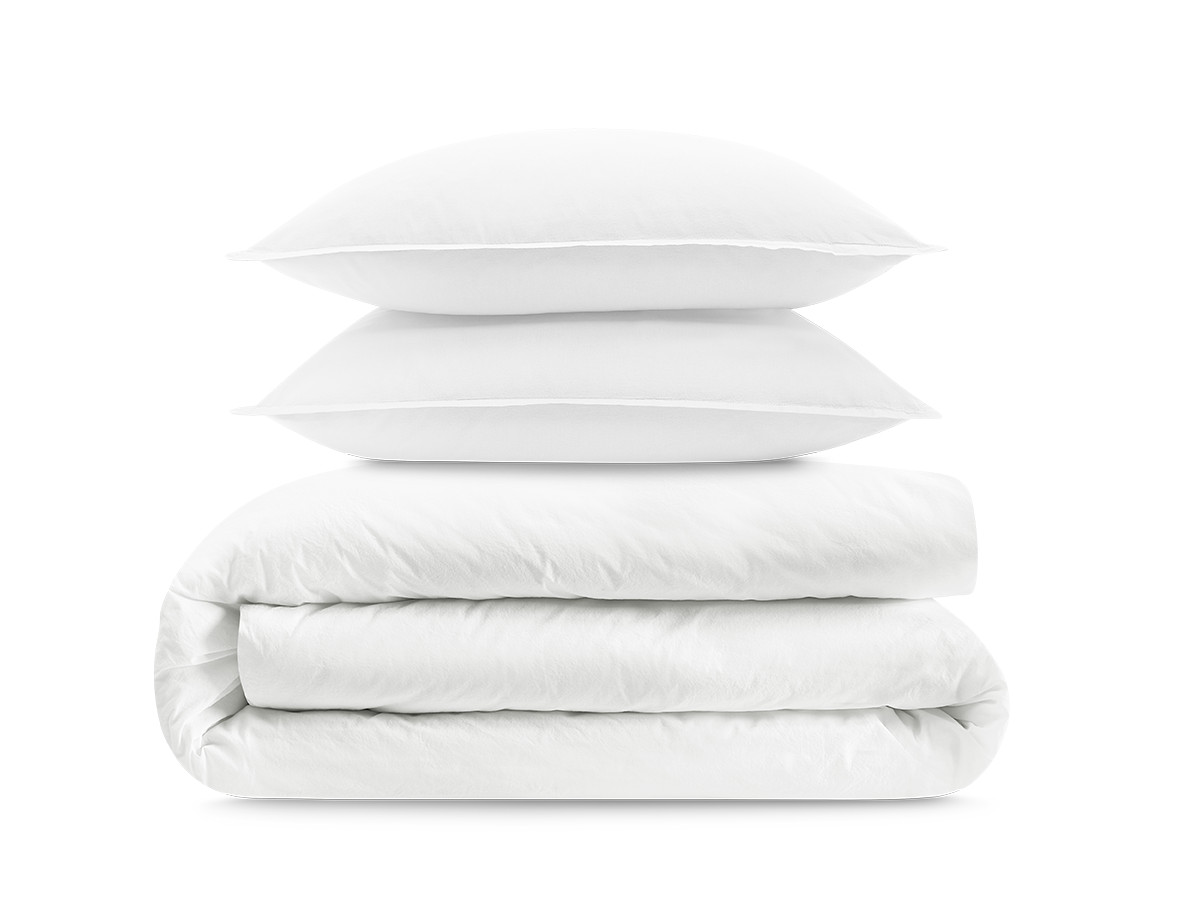 HERA volwassen katoenen percal beddengoedset met dekbedovertrek en kussenslopen