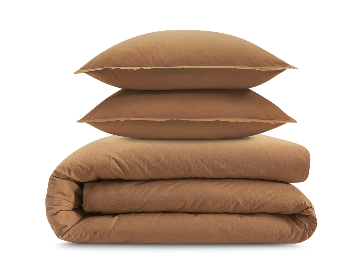 HERA volwassen katoenen percal beddengoedset met dekbedovertrek en kussenslopen