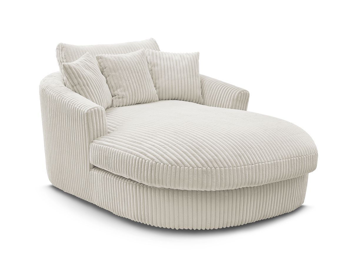 BELEM zachte geribbelde chaise longue
