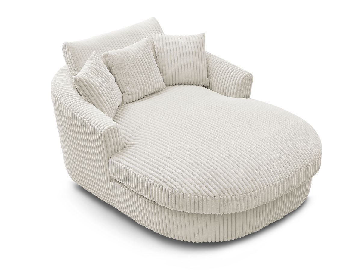 BELEM zachte geribbelde chaise longue