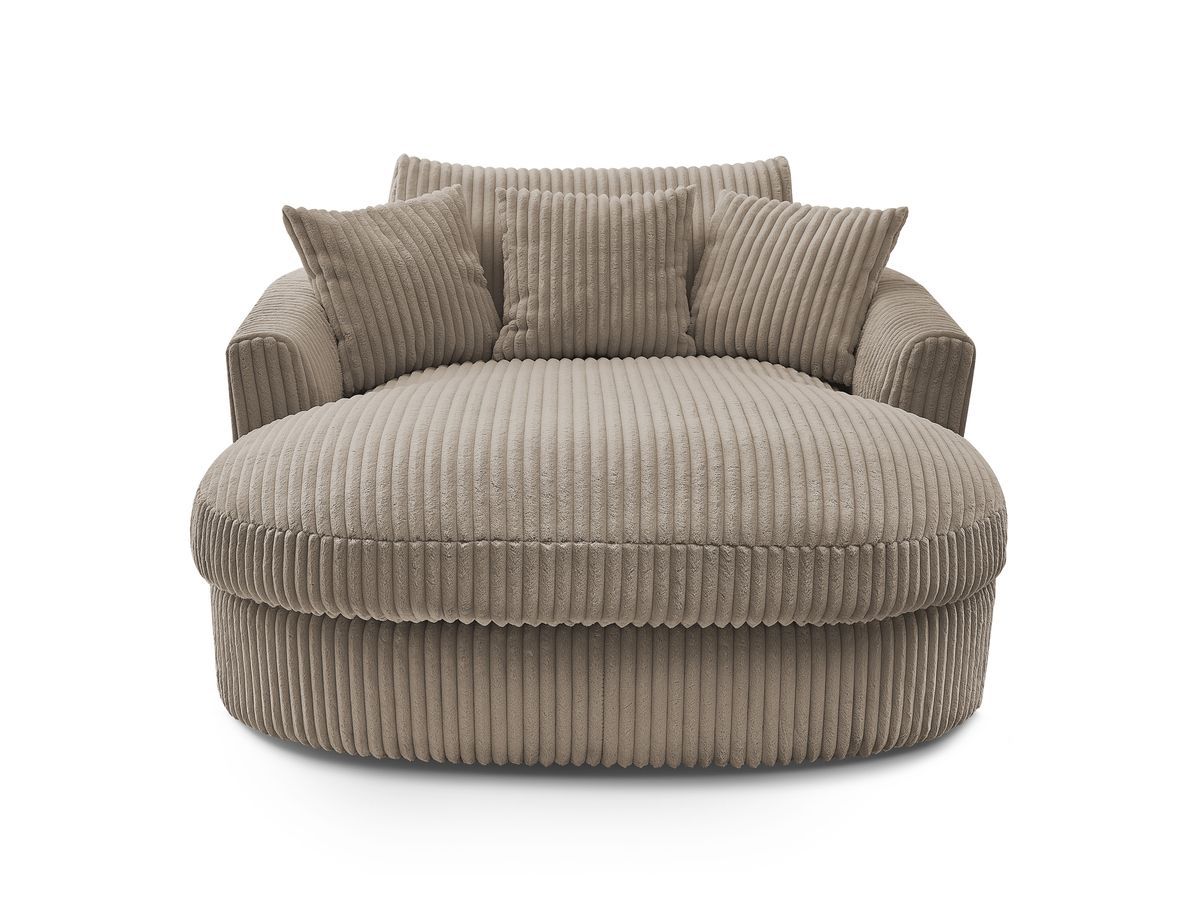 BELEM zachte geribbelde chaise longue