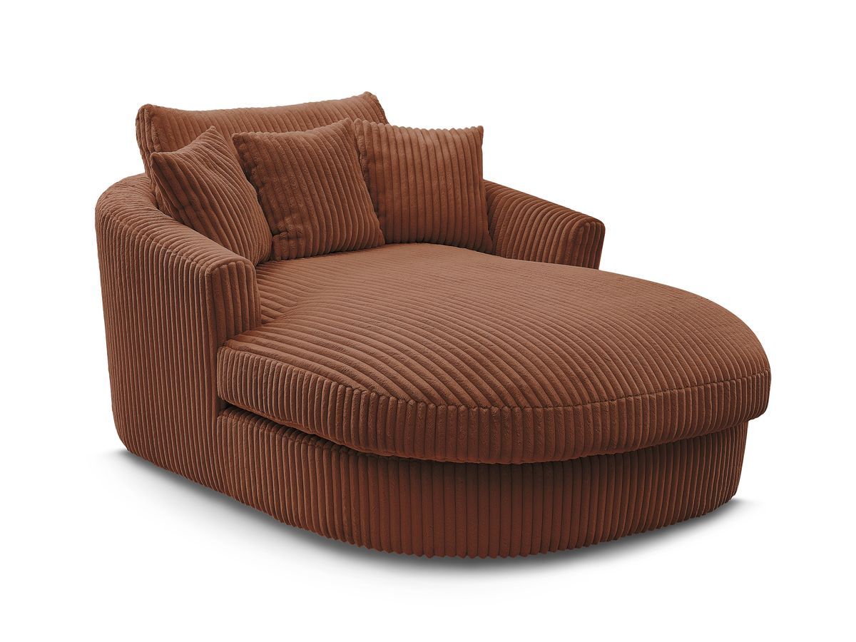 BELEM zachte geribbelde chaise longue