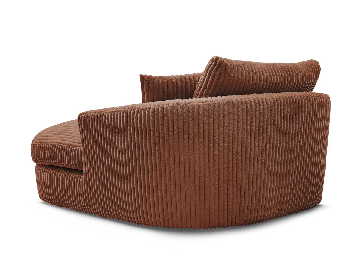 BELEM zachte geribbelde chaise longue
